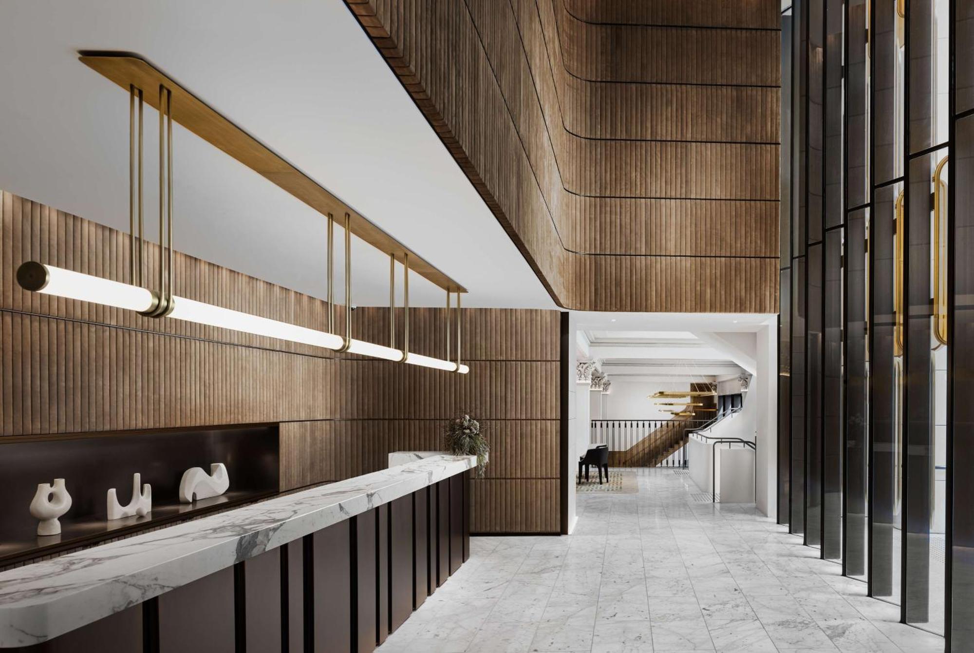 Hilton Melbourne Little Queen Street Extérieur photo The interior of the new building